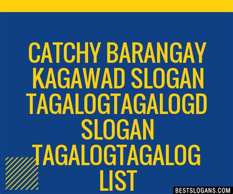 slogan for barangay kagawad|Understanding the Significance of Barangay Kagawad Slogans.